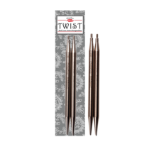съемные стальные спицы twist lace – 8 см (3" ) 4,5 мм арт.7503-7 | интернет-магазин Елена-Рукоделие