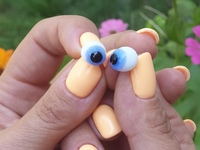глаза для игрушек косые, стекло 10мм зеленые | интернет-магазин Елена-Рукоделие