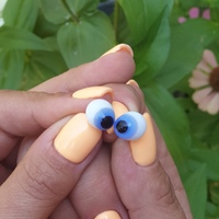 глаза для игрушек косые, стекло 10мм голубые | интернет-магазин Елена-Рукоделие