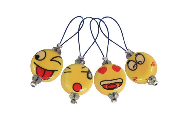 11251 Маркери петель (12 шт) Playful Beads Smileys KnitPro | інтернет-магазин 'Елена-Рукоделие'