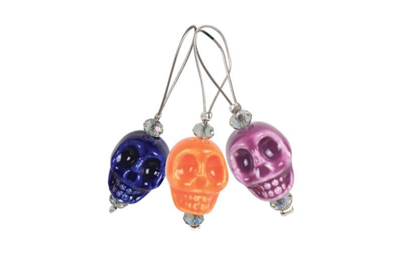 11253 маркеры петель (12 шт) playful beads skull candy knitpro | интернет-магазин Елена-Рукоделие