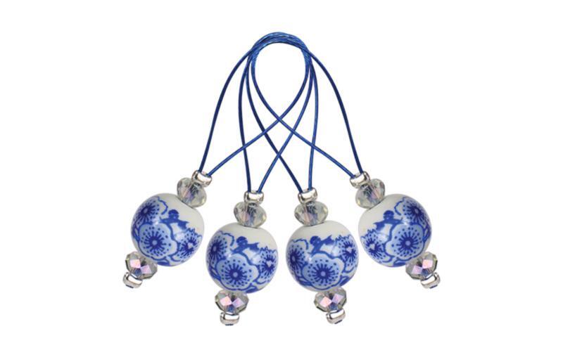 11256 Маркери петель (12 шт) Playful Beads Blooming Blue KnitPro | інтернет-магазин 'Елена-Рукоделие'