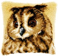PN-0021650 Набір для вишивання (подушка) Vervaco, Brown Owl 40х40, килимова техніка. | інтернет-магазин 'Елена-Рукоделие'