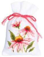 pn-0150042 набор для вышивания крестом (мешочки) vervaco echinacea and butterflies ii, 3 по 8х12, | интернет-магазин Елена-Рукоделие