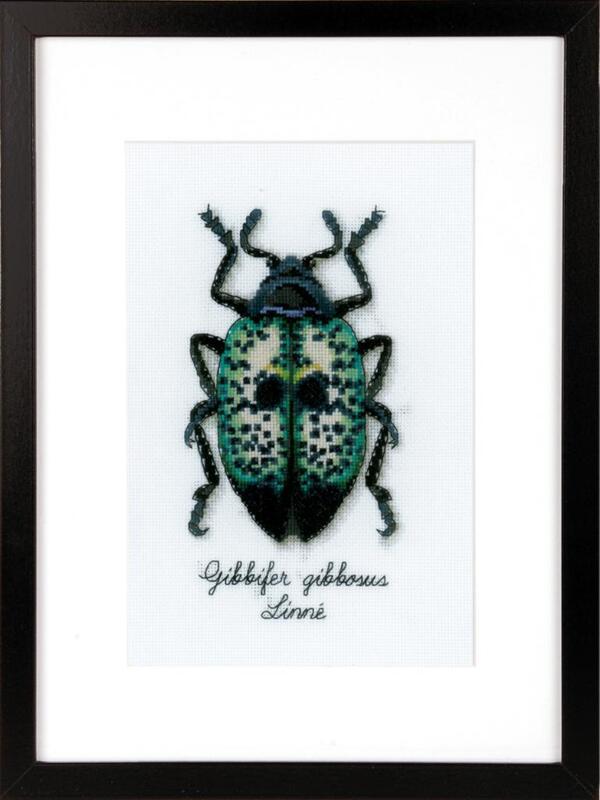 pn-0165369 набор для вышивки крестом vervaco blue beetle "синий жук" | интернет-магазин Елена-Рукоделие