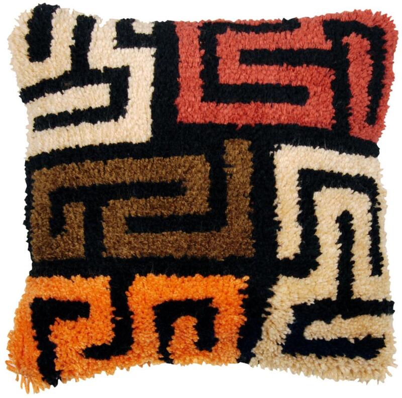 PN-0175306 Набір для вишивання подушки (килимарство) Vervaco "Boho kuba cloth" | інтернет-магазин 'Елена-Рукоделие'