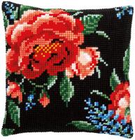 фото pn-0183605 набор для вышивания несчётный крест (подушка) 40х40, rose розы vervaco