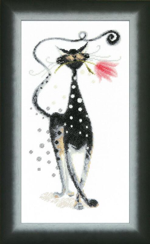 Набір для вишивання хрестиком Чарівна Мить М-250 "Кіт-залицяльник" | інтернет-магазин 'Елена-Рукоделие'