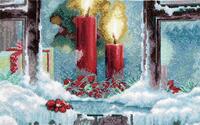 фото набор для вышивки крестом чарівна мить м-419 "тепло рождества"