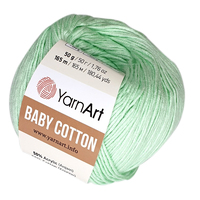 yarnart baby cotton / ярнарт бебі коттон 435 м'ята | интернет-магазин Елена-Рукоделие