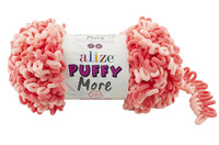 alize puffy more (пуффи морэ) 6275 кораллово-розовый | интернет-магазин Елена-Рукоделие