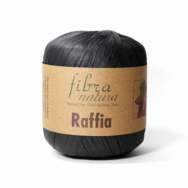 raffia fibra natura 116-12 черный | интернет-магазин Елена-Рукоделие