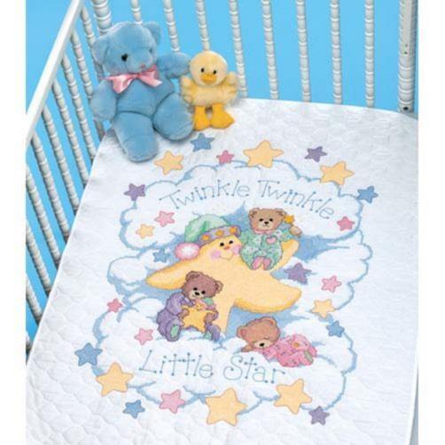 03171 набор для вышивания крестом (одеяло) dimensions twinkle twinkle quilt "маленькая звёздочка"  | интернет-магазин Елена-Рукоделие