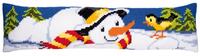 PN-0009359 Набір для вишивання хрестом (подушка) Vervaco Snowman "Сніговик" | інтернет-магазин 'Елена-Рукоделие'