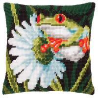 pn-0145755 набор для вышивания красноглазая жаба, 40х40, вышивка крестом - vervaco | интернет-магазин Елена-Рукоделие