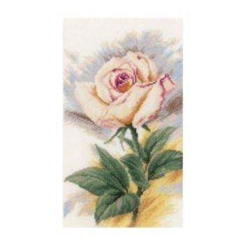 pn-0148259 набор для вышивки роза, 16х29, лен 30, счетный крест lanarte | интернет-магазин Елена-Рукоделие
