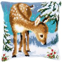 PN-0149147 Набір для вишивання хрестом (подушка) Vervaco A little deer "Маленький олень" | інтернет-магазин 'Елена-Рукоделие'