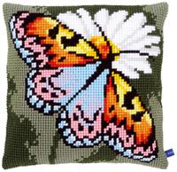 PN-0155050 Набір для вишивання хрестом (подушка) Vervaco Butterfly "Метелик" | інтернет-магазин 'Елена-Рукоделие'