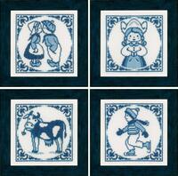 pn-0164061 набор для вышивки крестом lanarte "синий комплект" | интернет-магазин Елена-Рукоделие