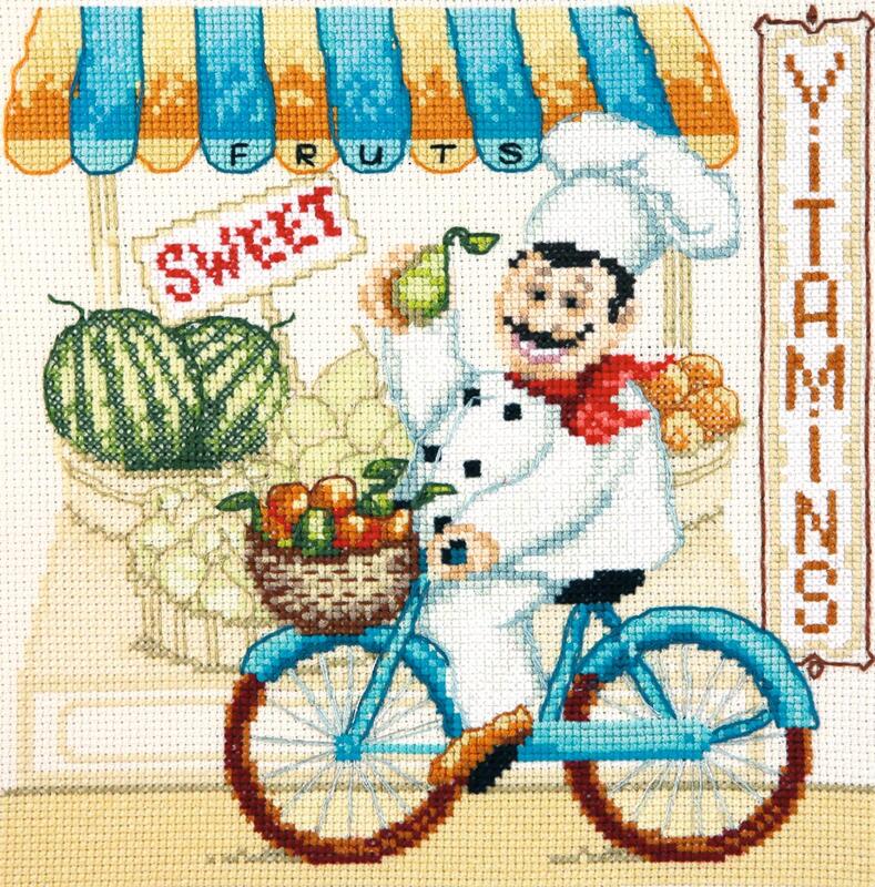 Набір для вишивання хрестиком Чарівна Мить М-435 серія "Веселий кухар" | інтернет-магазин 'Елена-Рукоделие'