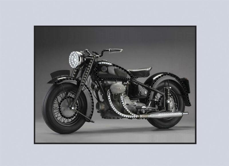 Набір картина стразами Crystal Art КС-1081 "Ретро - мотоцикл" | інтернет-магазин 'Елена-Рукоделие'