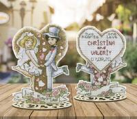 фото т-80 набор для вышивания крестом crystal art серия "радостные события. свадьба"