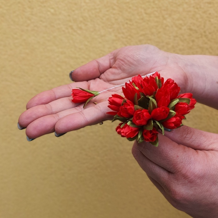 штучні квіти. крокус червоний | интернет-магазин Елена-Рукоделие