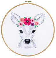 pn-0170263 набор для вышивания deer with flowers олень с цветами vervaco | интернет-магазин Елена-Рукоделие