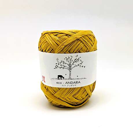 hamanaka eco andaria/эко андария 139 темно желтый | интернет-магазин Елена-Рукоделие
