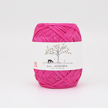 hamanaka eco andaria/эко андария 46 ярко розовый | интернет-магазин Елена-Рукоделие