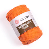 yarnart macrame rope 3мм / ярнарт макраме роуп 3 мм 770 оранж | интернет-магазин Елена-Рукоделие