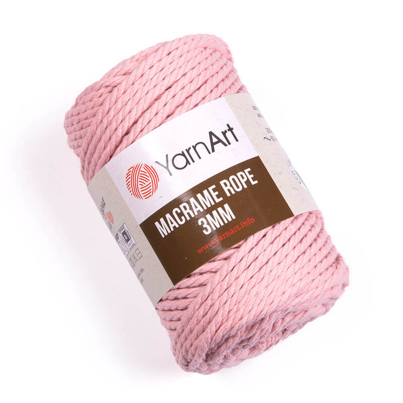 yarnart macrame rope 3мм / ярнарт макраме роуп 3 мм 762 рожевий | интернет-магазин Елена-Рукоделие