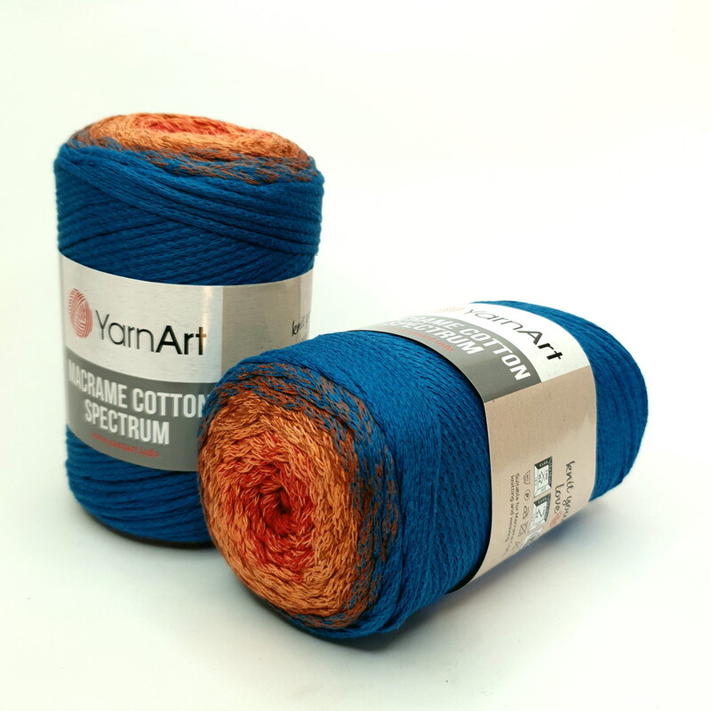 yarnart macrame cotton spectrum / ярнарт макраме коттон спектрум 1317 | интернет-магазин Елена-Рукоделие