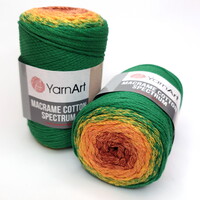 фото yarnart macrame cotton spectrum / ярнарт макраме коттон спектрум 1308