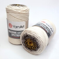 yarnart macrame cotton spectrum / ярнарт макраме коттон спектрум 1301 | интернет-магазин Елена-Рукоделие