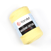 yarnart macrame cotton / ярнарт макраме коттон 754 лимон | интернет-магазин Елена-Рукоделие