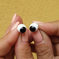 глаза для игрушек косые, стекло 10мм черные | интернет-магазин Елена-Рукоделие