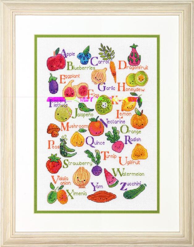 Набір для вишивки хрестиком 70-35368 Фрукти і овочі (Fruit &amp; Veggies) Dimensions | інтернет-магазин 'Елена-Рукоделие'