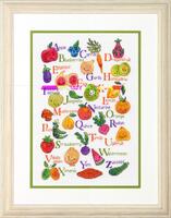 фото Набір для вишивки хрестиком 70-35368 Фрукти і овочі (Fruit &amp; Veggies) Dimensions