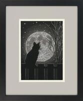 70-65212 Набір для вишивання нитками  Місячна чорна кішка  Dimensions. | інтернет-магазин 'Елена-Рукоделие'