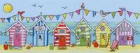 фото xjr19 набор для вышивания крестом beach hut fun "развлечение в пляжной хижине" bothy threads
