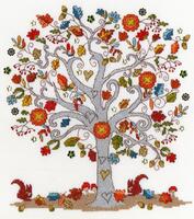 xka12 набор для вышивания крестом love autumn "люблю осень" bothy threads | интернет-магазин Елена-Рукоделие