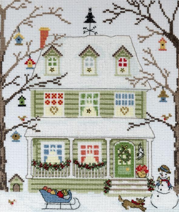 XSS4 Набір для вишивання хрестом New England Homes: Winter "Будинки Нової Англії: Зима" | інтернет-магазин 'Елена-Рукоделие'