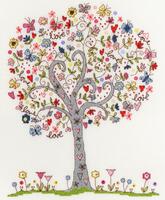 XKA2 Набір для вишивання хрестом Love Tree "Дерево кохання" | інтернет-магазин 'Елена-Рукоделие'