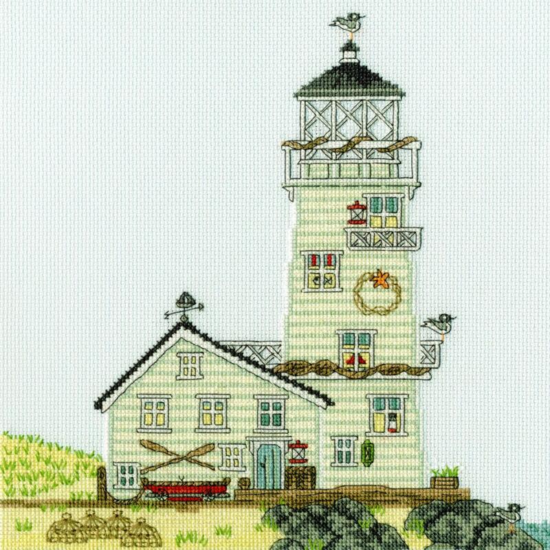 xss6 набор для вышивания крестом new england – the lighthouse "новая англия - маяк", bothy threads | интернет-магазин Елена-Рукоделие