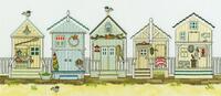фото xss7 набор для вышивания крестом new england – beach huts "новая англия - пляжные хижины" bothy threads