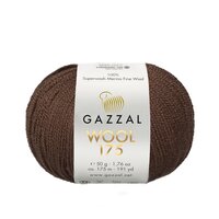фото пряжа мериносовая gazzal wool 175 (газзал вул 175) 309 мокко