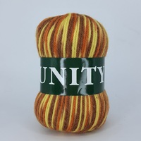 пряжа vita unity (вита юнити) 2053 коричнево-желтый меланж | интернет-магазин Елена-Рукоделие