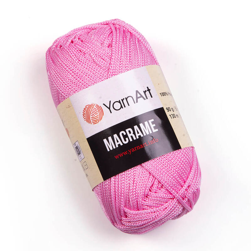 yarnart macrame/ярнарт макраме 147 рожевий | интернет-магазин Елена-Рукоделие