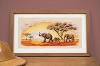 PN-0002317 Набір для вишивки хрестом Vervaco Elephants "Слони" | інтернет-магазин 'Елена-Рукоделие'
